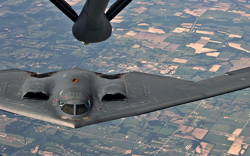 Stealth Bomber Refueling, Stealth, USA, Military, Bomber, HD wallpaper