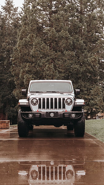 Jeep wrangler, jeep, car, suv, gray, front view, HD phone wallpaper | Peakpx