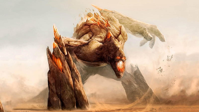 rock-creature-epic-demon-destruction-rock-dark-creature-hd