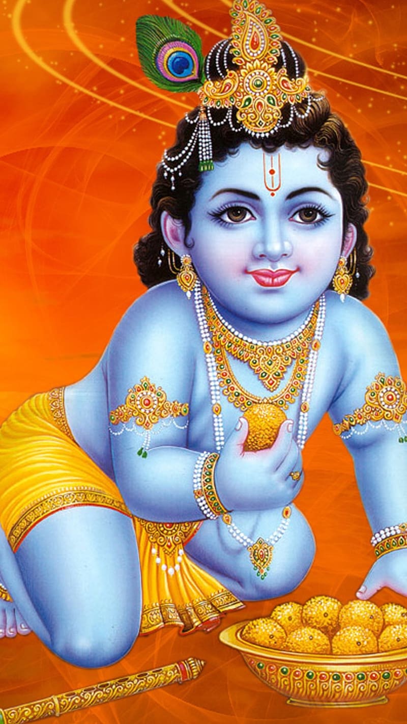 Lord Krishna For, krishan ji, lord krishna makhan, HD phone wallpaper |  Peakpx
