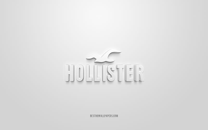 Hollister logo, white background