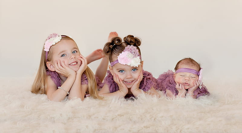 Little girl, pretty, 3 girls, adorable, sightly, sweet, nice, love, beauty, face, child, bonny, lovely, lying, pure, blonde, baby, cute, feet, white, Hair, little, Nexus, bonito, dainty, kid, graphy, fair, people, pink, Belle, comely, fun, smile, studio, girl, princess, childhood, HD wallpaper