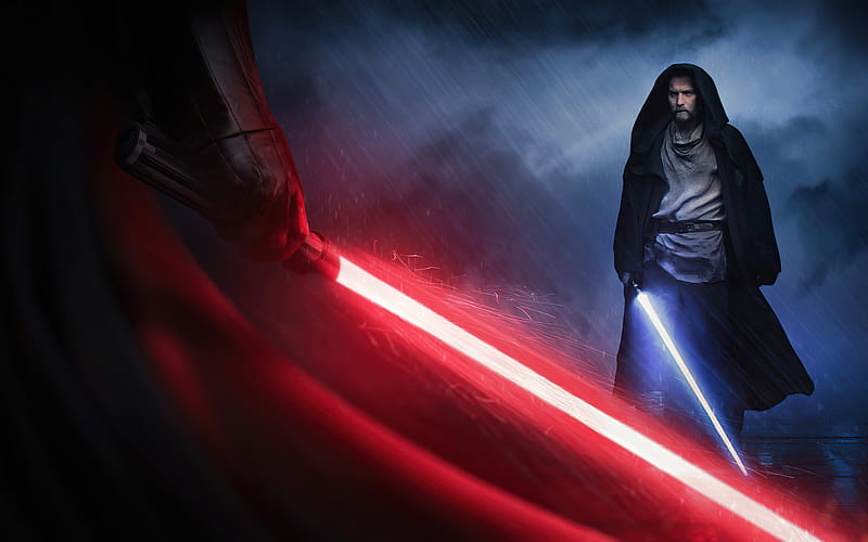Darth Vader Vs Obi Wan Kenobi Cool Star Wars, HD wallpaper