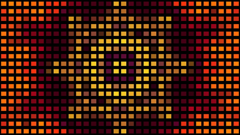 Orange Color Digital Pattern, HD wallpaper