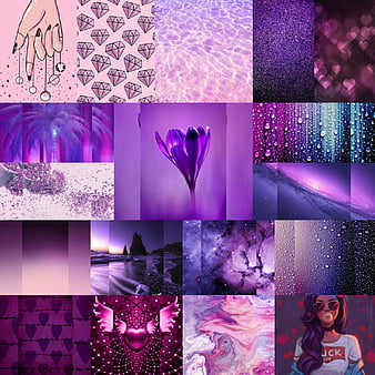 Hãy xem qua hình ảnh Collage màu tím này và để màu sắc đẹp đưa bạn đến những trải nghiệm thú vị. Sự kết hợp độc đáo của rất nhiều chi tiết sẽ khiến bạn cảm thấy sống động và tràn đầy năng lượng.