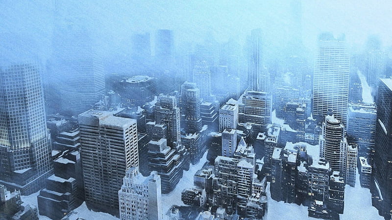 New york city under a snow storm, city, snow, storm, winter, skyscrapers, HD  wallpaper | Peakpx