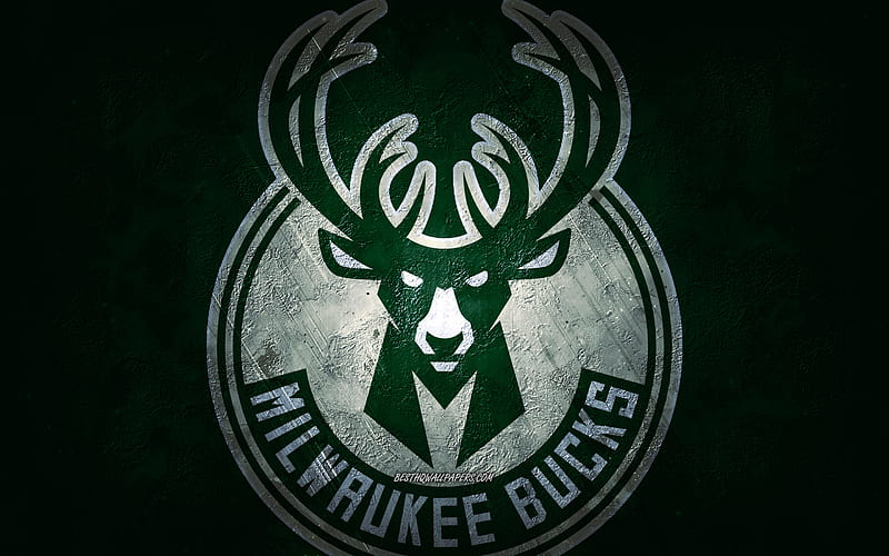 Milwaukee Bucks, giannis, basketball, green, logo, nba, emblem, crest, HD wallpaper