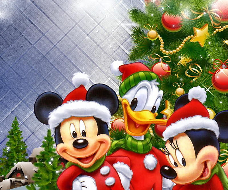 Mickeys Christmas, cartoons, holiday, mickey mouse, HD wallpaper | Peakpx