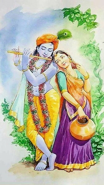 Lord Krishna and Radha Stock Vector by ©snapgalleria 46465179