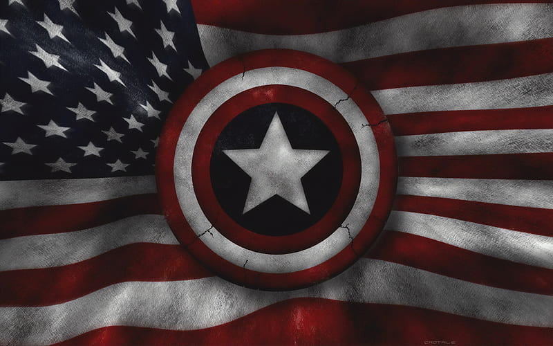 Captain America Us Flag , captain-america, flag, usa, superheroes, HD wallpaper
