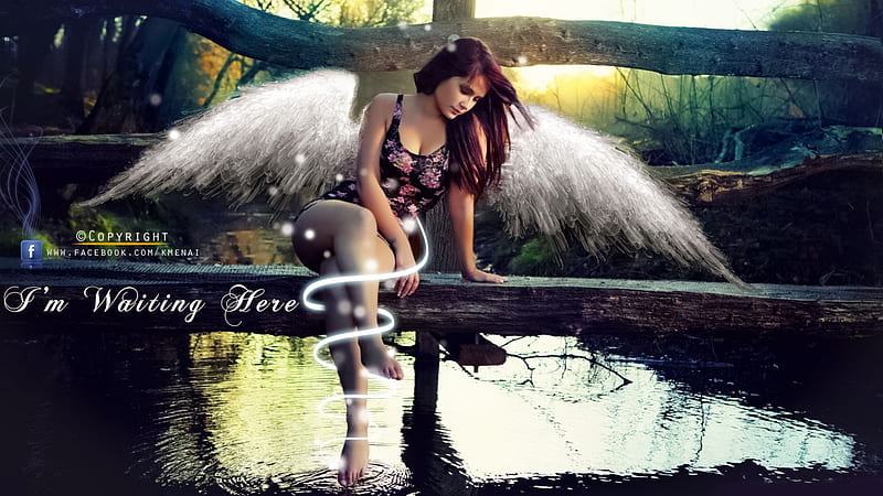 Sad Angel_hop-CC_By-KarimGFX, karim, elena, lena, mirak, HD wallpaper