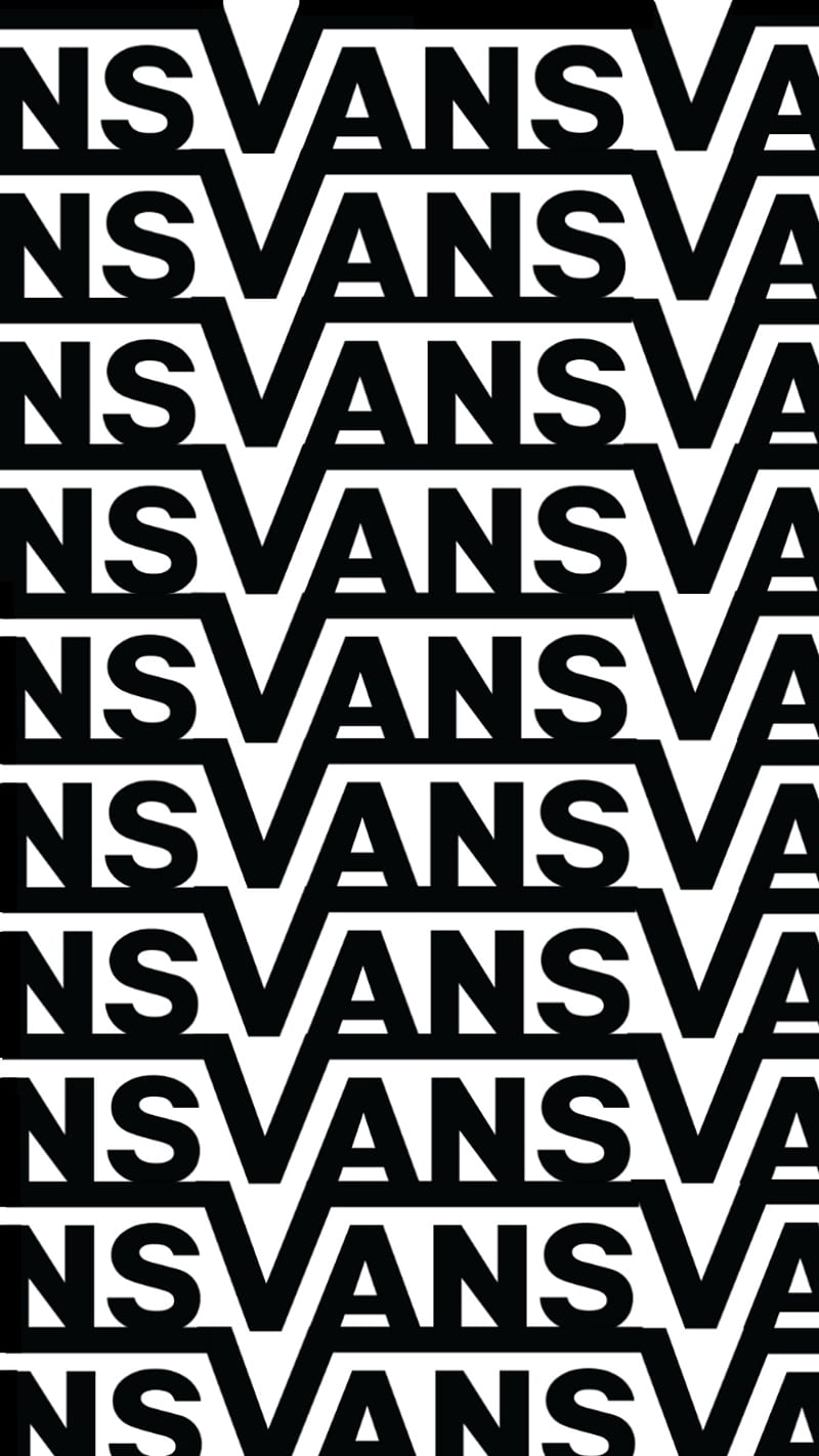 vans logo repeat, brand, HD phone wallpaper