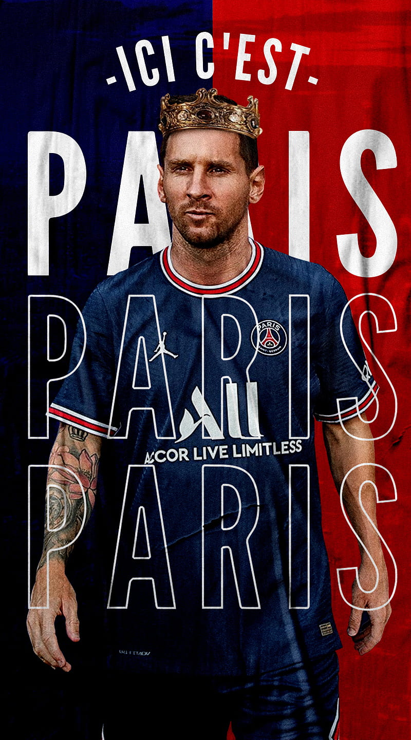Rey de paris, ici c est paris, psg, football, francia, messi, futbol, HD phone wallpaper