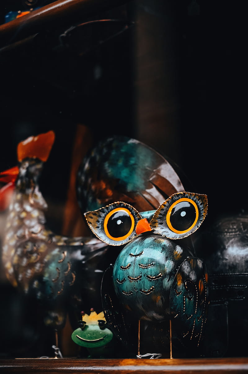 owl, bird, souvenir, pottery, crafts, HD phone wallpaper