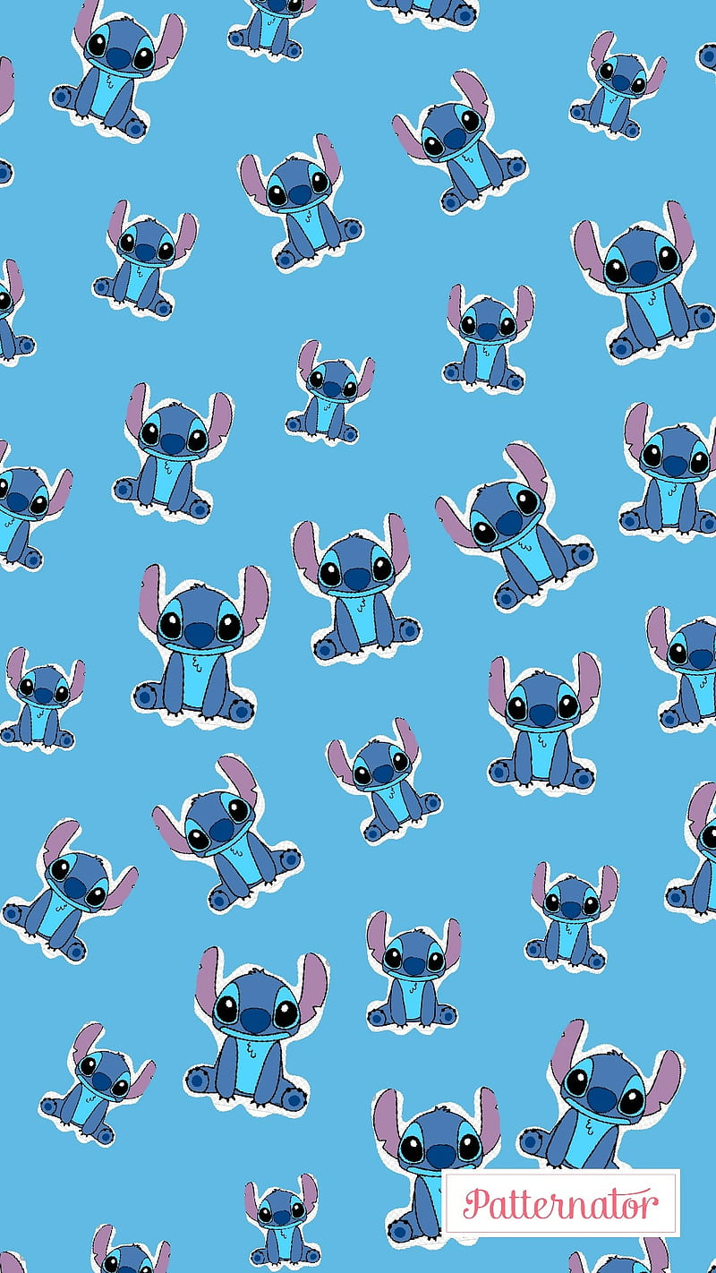 Stitch, blue, HD phone wallpaper | Peakpx