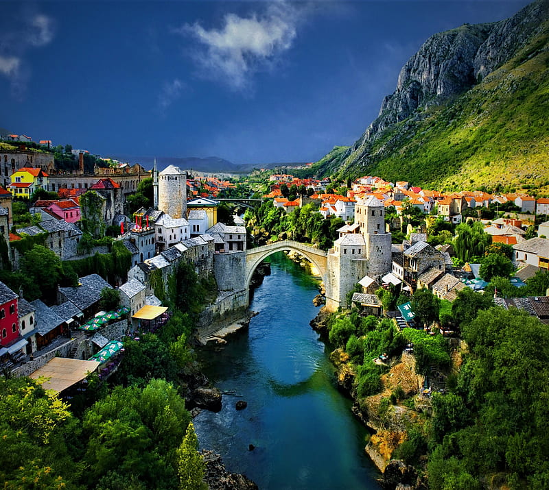 Mostar, jugoslavija, HD wallpaper