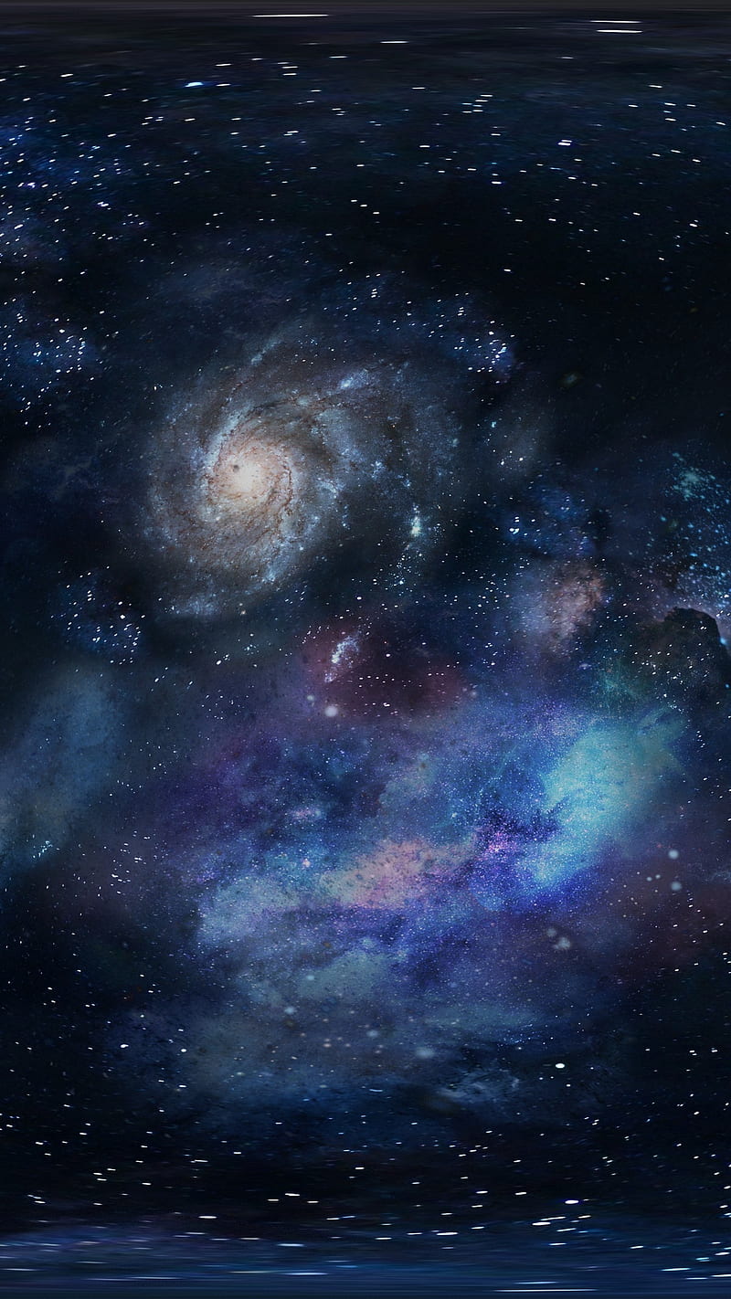 Spiral Galaxy, space nebula, stars, universe, cosmos, sky, planets, space, HD phone wallpaper