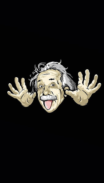 Albert Einstein, funny, physicist, HD phone wallpaper | Peakpx