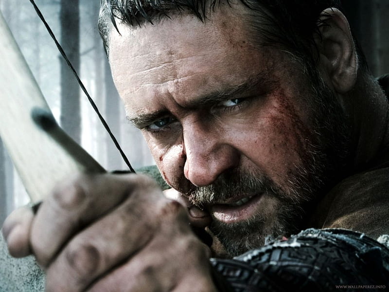 ROBIN HOOD, BOW AND ARROW, 13TH CENTURY, Russell Crowe, HD wallpaper