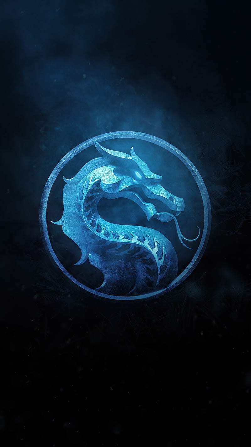 Mortal Kombat 2021, blue, dragon, fantasy, game, mortal kombat, new, sign, HD phone wallpaper