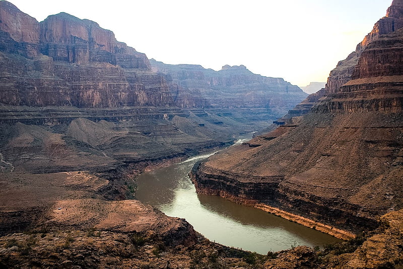 Grand Canyon, USA, River, Arizona, Nature, HD wallpaper
