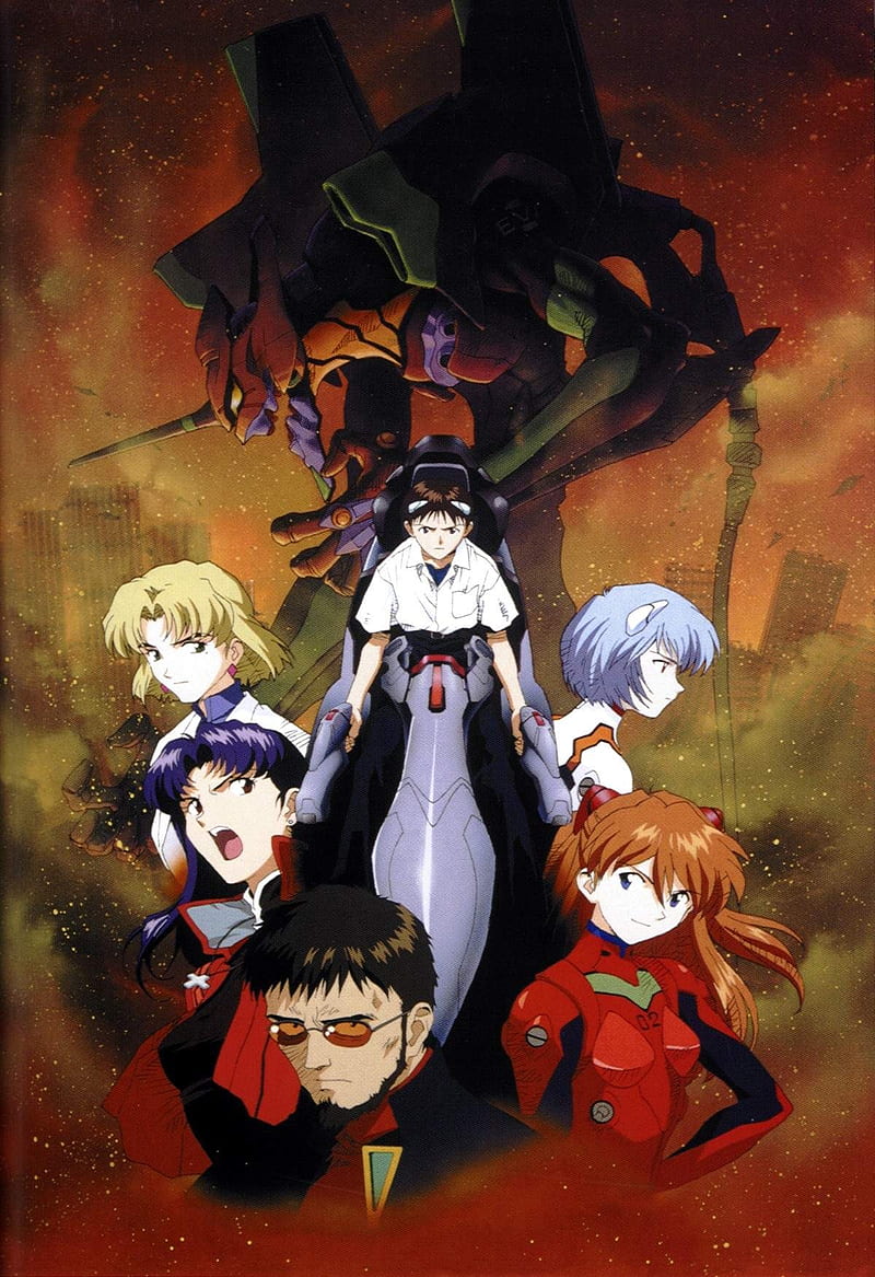 anime, Neon Genesis Evangelion, Asuka Langley Soryu, EVA Unit 02, Ayanami Rei, Ikari Gendo, HD phone wallpaper