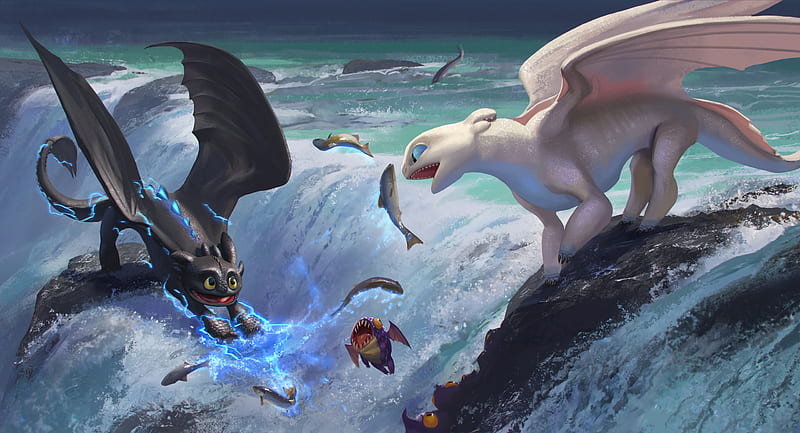 Dragon, Movie, Toothless (How To Train Your Dragon), How To Train Your Dragon, How To Train Your Dragon: The Hidden World, Night Fury, HD wallpaper