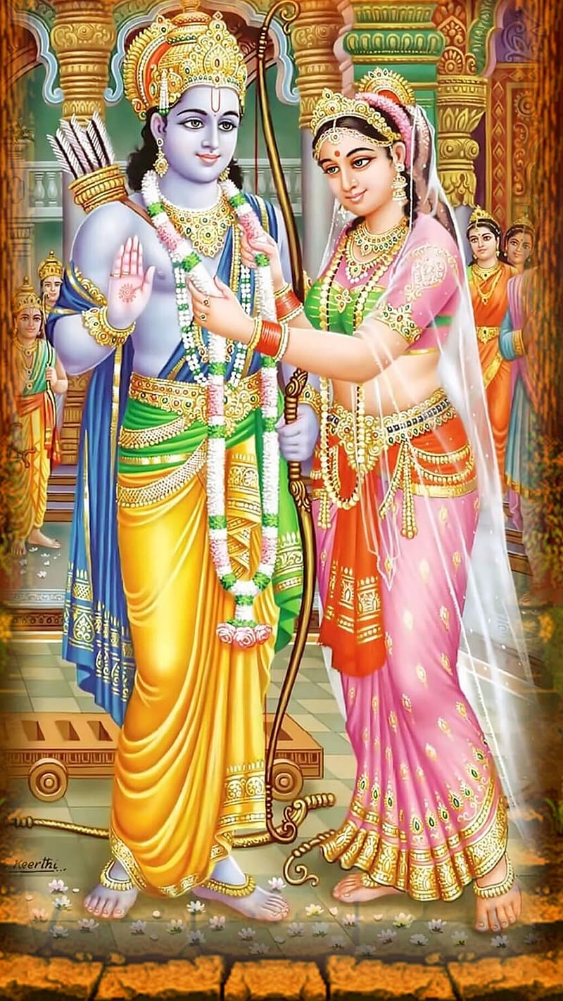 Shree Ram Swayambar, shree ram, swayambar, mata sita, HD phone wallpaper