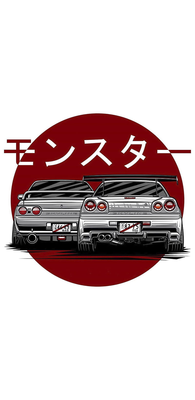 Nissan Drawing, gtr, HD phone wallpaper