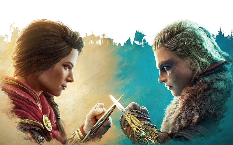 Eivor Assassins Creed Valhalla 2022 Game Poster, HD wallpaper