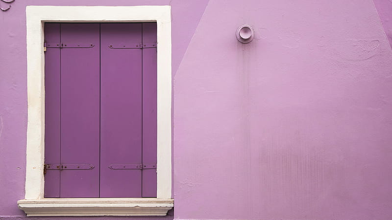 Dark Purple Window With Light Purple Wall Purple, HD wallpaper