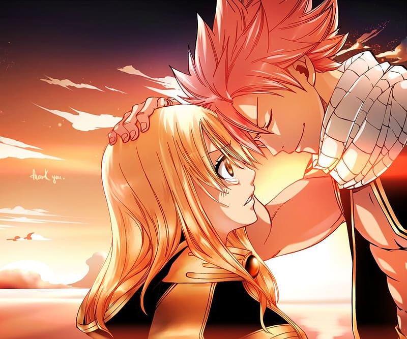 Anime, Fairy Tail, Lucy Heartfilia, Natsu Dragneel, Nalu (Fairy Tail), HD wallpaper