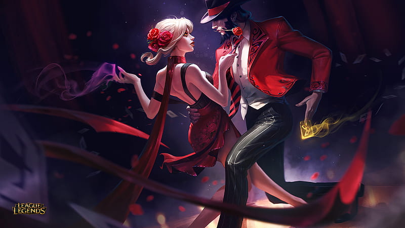 Evelynn And Twisted Fate League Of Legends, league-of-legends, games, dancing, HD wallpaper