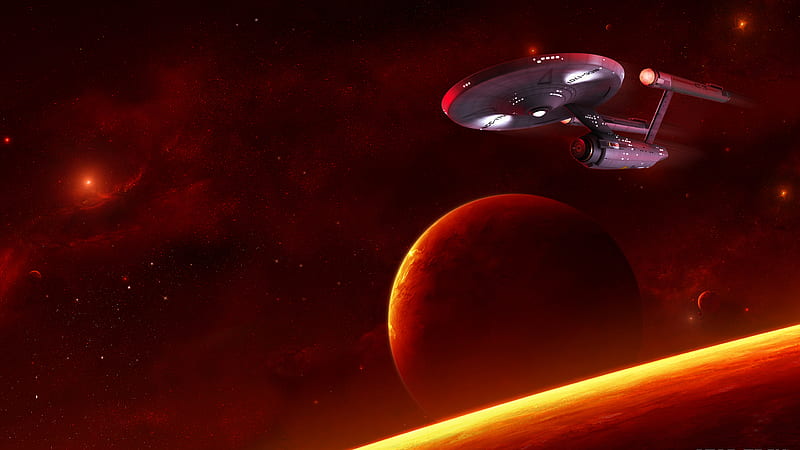 Star Trek Planet Spaceship Star Trek, HD wallpaper