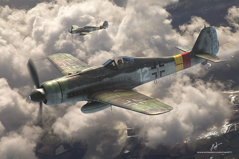 Military Aircraft, Focke-Wulf Fw 190, HD wallpaper
