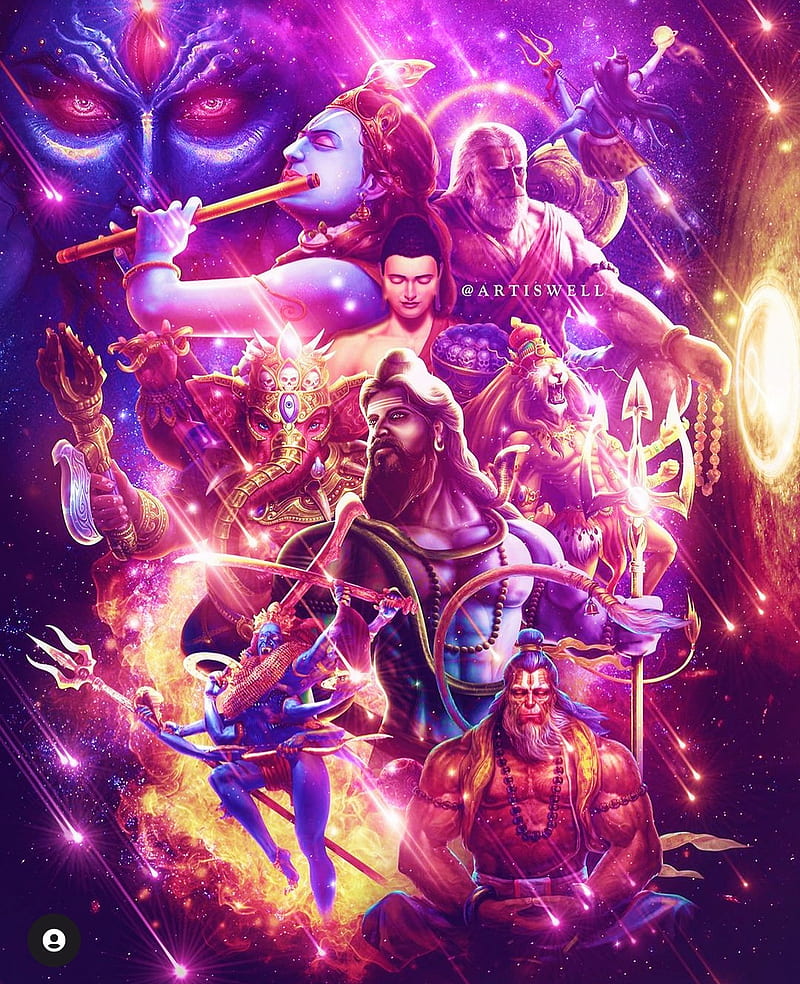 Hindu Avengers, 2021, creativity, edit, humans, super, HD phone wallpaper |  Peakpx