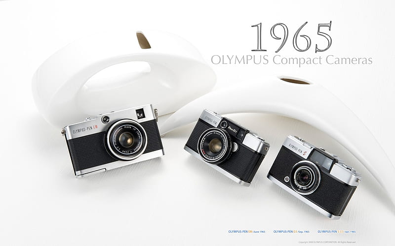 1965 Oplympus Compact Cameras, HD wallpaper