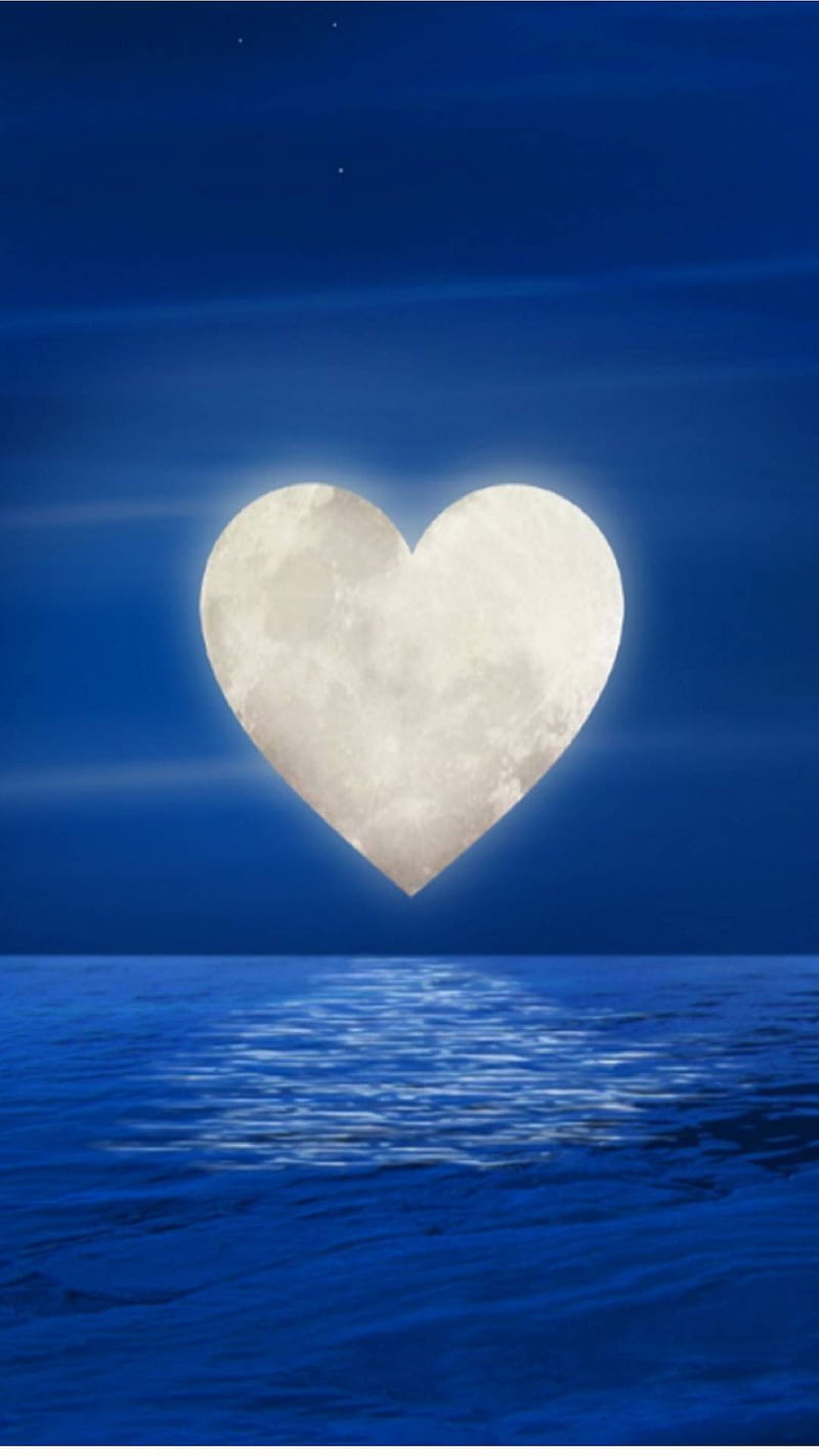 Moon, love, HD phone wallpaper