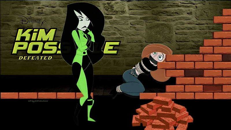 Kim Possible Defeated, spies, enemies, secret agents, shego, high school sexy girls, ron, 1920x1080 only, cheerleader outfits, kim possible, anime, cheerleaders, tv series, HD wallpaper