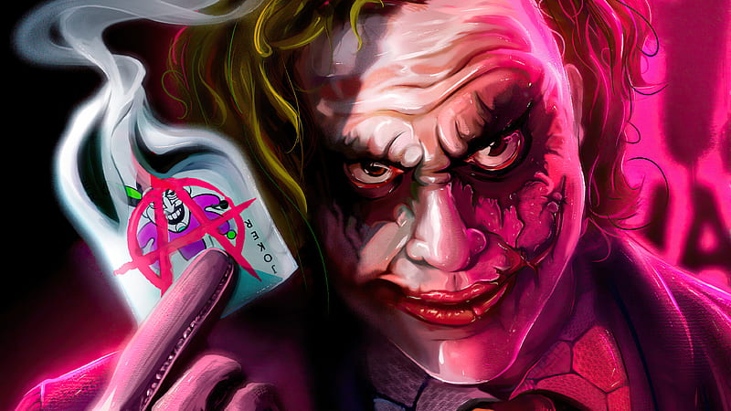Joker Anarchist , joker, superheroes, artwork, artist, artstation, HD wallpaper
