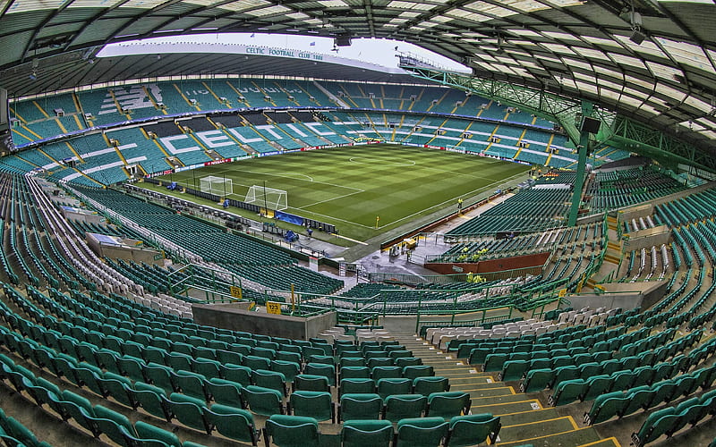 Celtic Park R, football stadium, Celtic stadium, empty stadium, Celtic Arena, Celtic FC, HD wallpaper