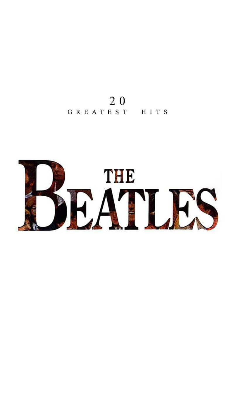The Beatles 20 Hits, 20 greatest hits, george harrison, john lennon, paul mccartney, ringo starr, the beatles, white, HD phone wallpaper