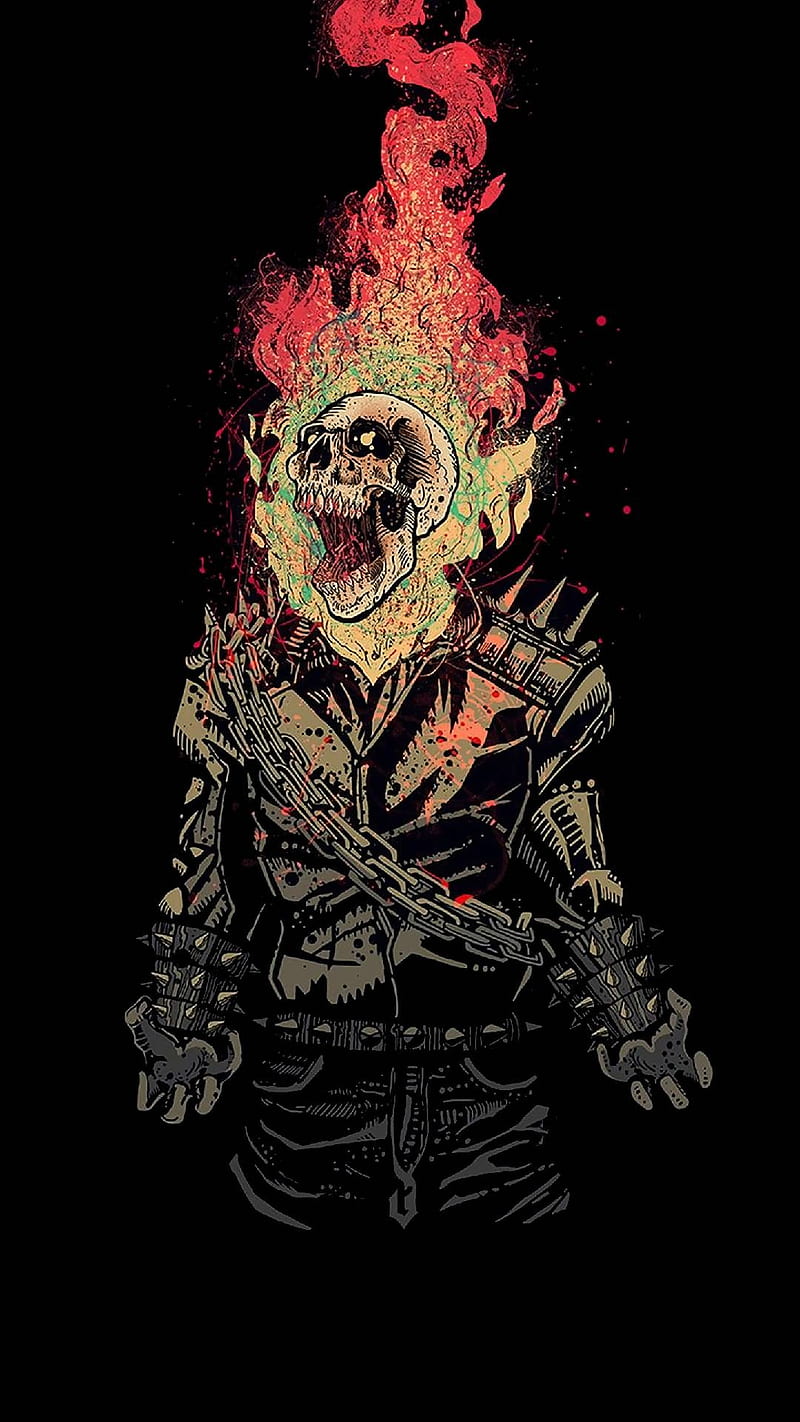 Ghost rider, skulls, skull, HD phone wallpaper | Peakpx