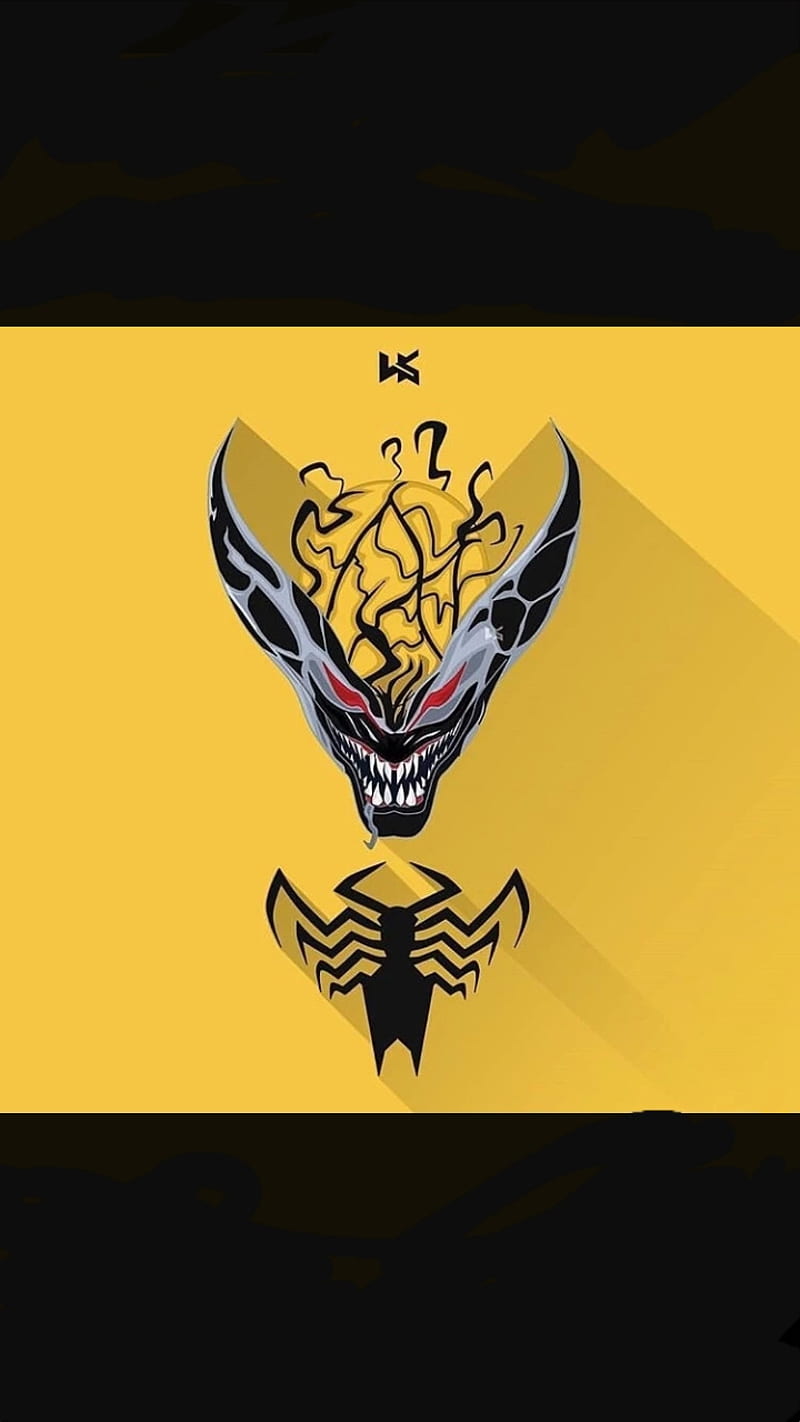 Phage Venom, desth, yellow, HD phone wallpaper