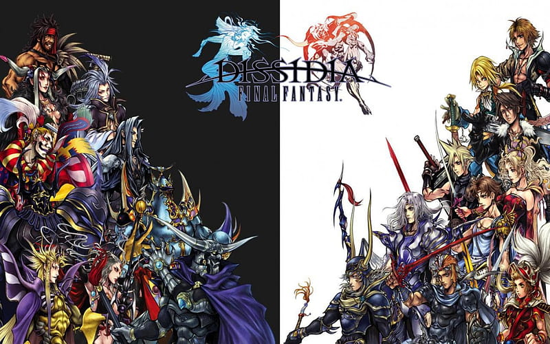 Final Fantasy Dissidia Dark and Light, final fantasy dissidia, final fantasy, square-enix, light and dark, HD wallpaper