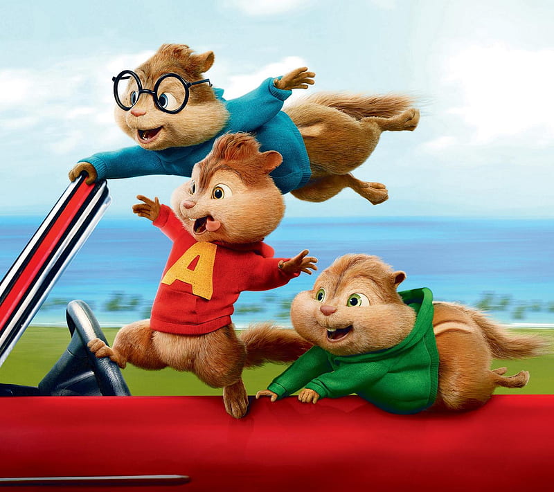 The Chipmunks 2016, animation, colourful, comedy, entertainment, funny, HD wallpaper