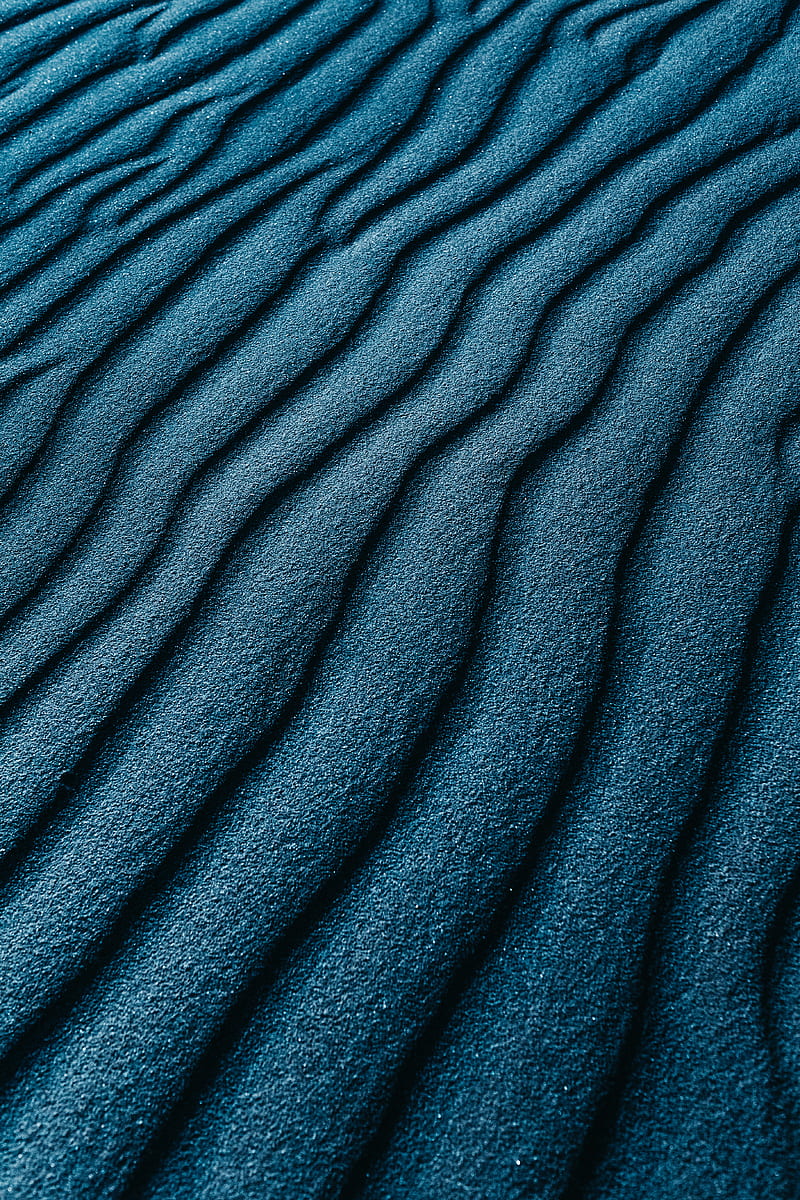 From above of bright texture of sand putting wavily on area like dune in windy weather, HD phone wallpaper