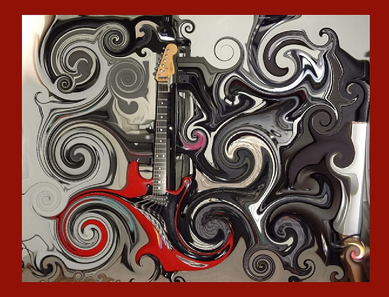 SPIRAL GUITAR, guitar, spi, HD wallpaper