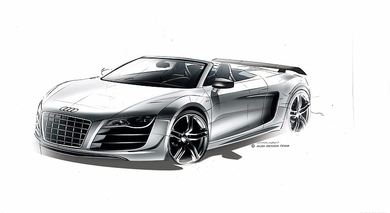 Audi r8 2021 car model advertising template black white handdrawn side view  outline Vectors graphic art designs in editable ai eps svg cdr format  free and easy download unlimit id6925239