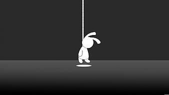 Suicide Bunny, sad, victim, white, sweet, HD wallpaper | Peakpx